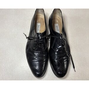 BALLY Bilbao black leather formal Oxford lace up dress shoes ITALY Men's 11.5 D